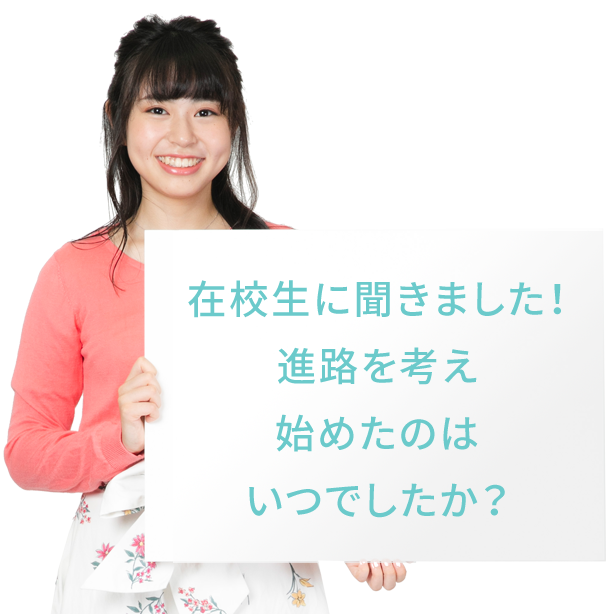進路を考え始めた時期